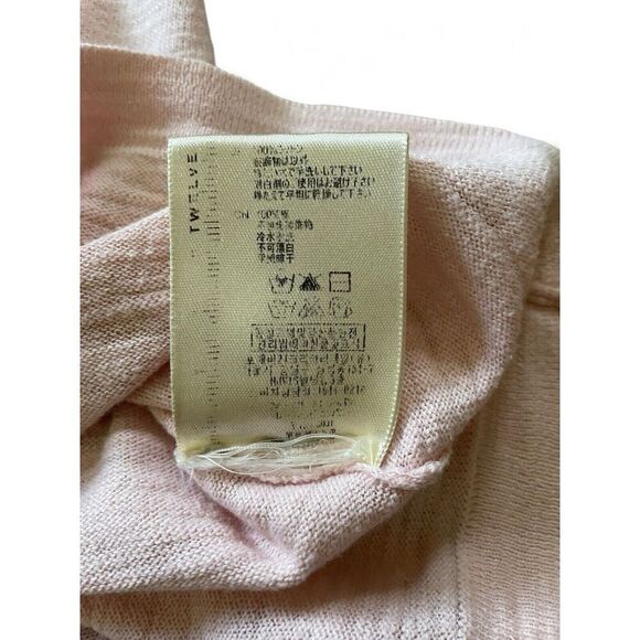 Twelve by twelve Los Angles Pink Ruffle Lace Sleeves Buttons down Women's Top - Picture 9 of 9